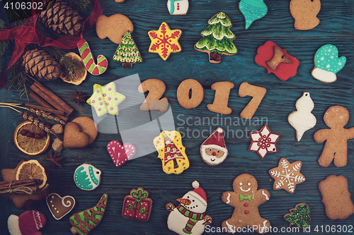 Image of Gingerbreads for new 2017 years