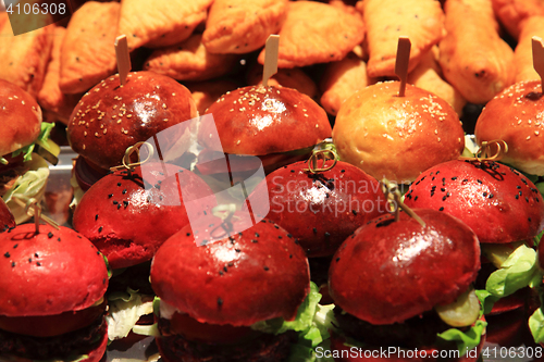 Image of fresh vegan burgers