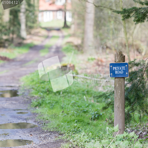 Image of Private road sign 