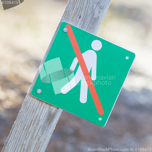 Image of Forbidden to walk over here - Iceland