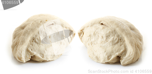 Image of two pieces of fresh dough