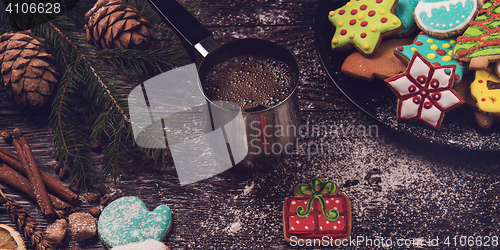 Image of Gingerbreads and coffee