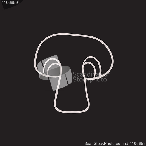 Image of Mushroom sketch icon.