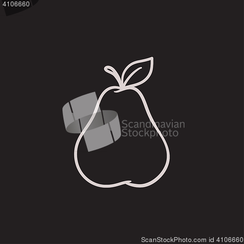 Image of Pear sketch icon.