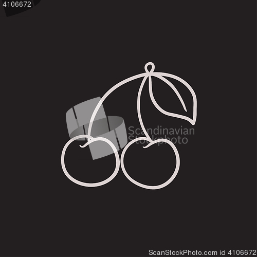 Image of Cherry sketch icon.