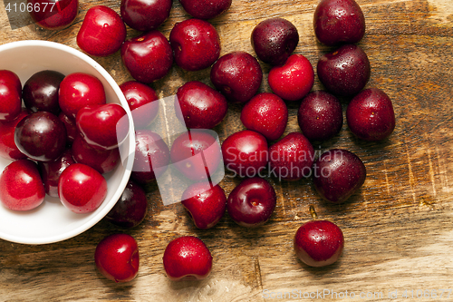 Image of red ripe cherry