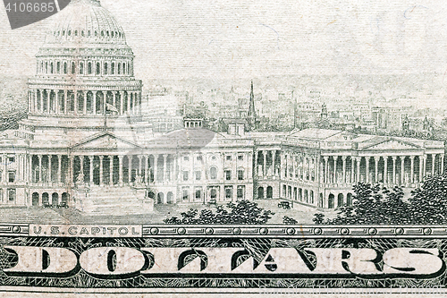 Image of American dollars, close-up