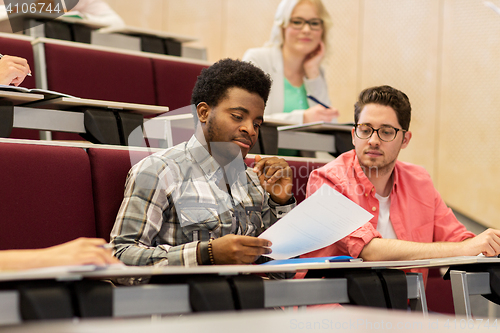 Image of group of international students in lecture hall