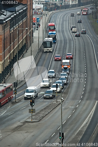 Image of Traffic on a city road