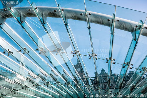 Image of glass and metal construction