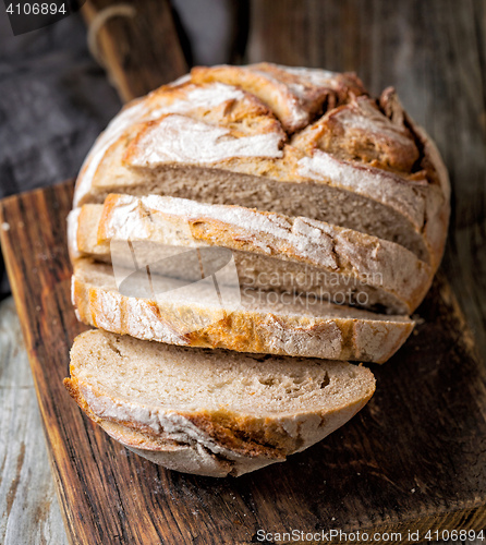 Image of freshly baked sliced bread