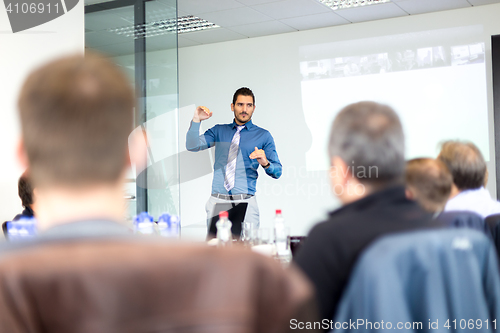 Image of Business presentation on corporate meeting.