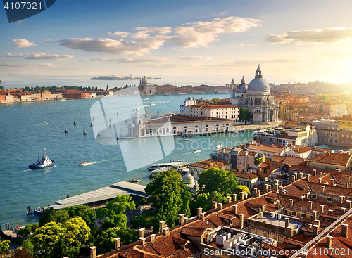 Image of Panoramic aerial view of Venice