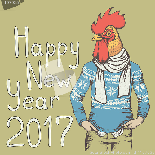 Image of Rooster vector illustration