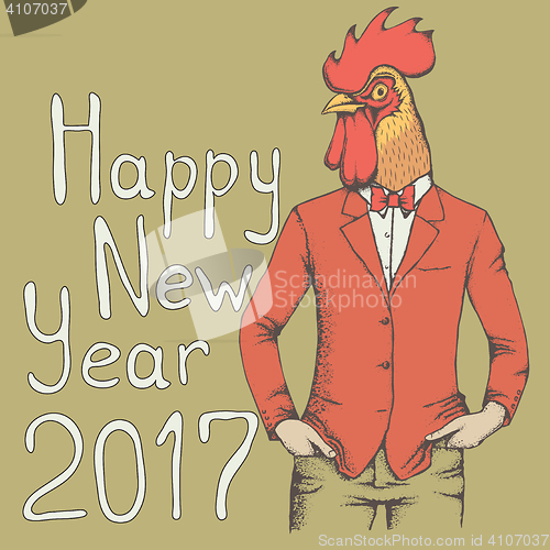 Image of Rooster vector illustration