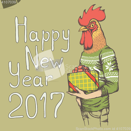 Image of Rooster vector illustration