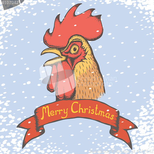 Image of Rooster vector illustration