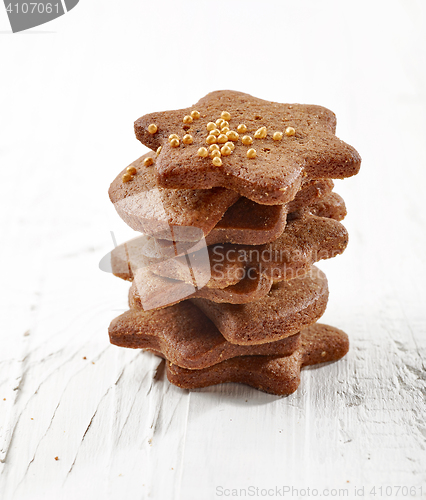 Image of stack of gingerbread cookies