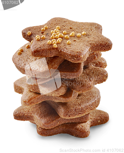 Image of stack of gingerbread cookies