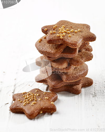 Image of stack of gingerbread cookies