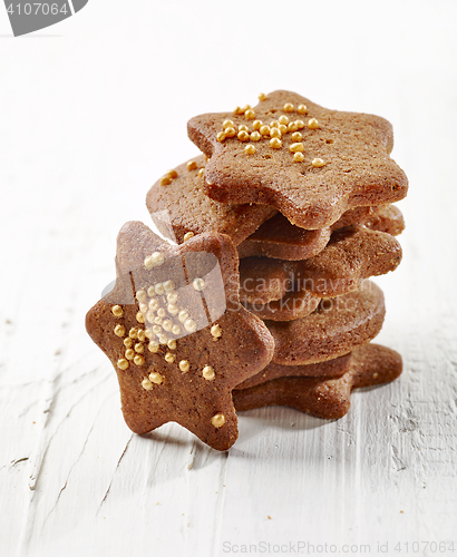 Image of stack of gingerbread cookies