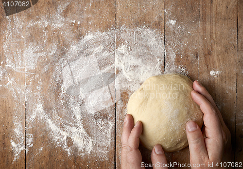 Image of fresh raw dough
