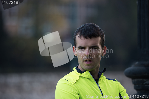 Image of jogging man portrait