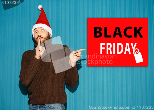 Image of Black Friday sale - holiday shopping concept