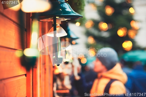 Image of Man in christmas market