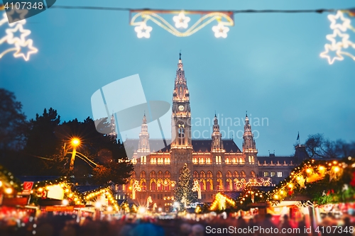 Image of Christmas market in Vienna