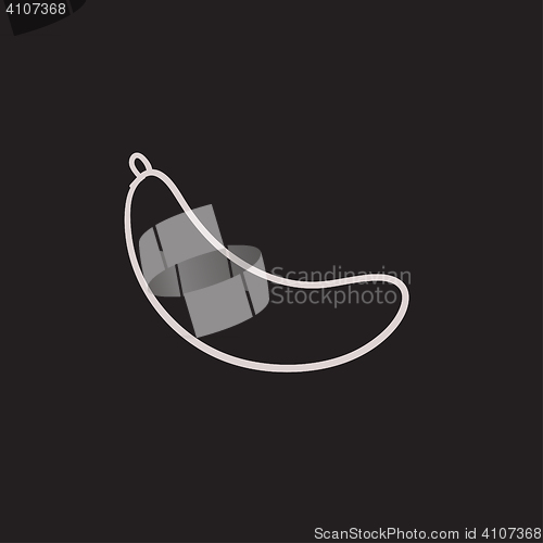 Image of Banana sketch icon.