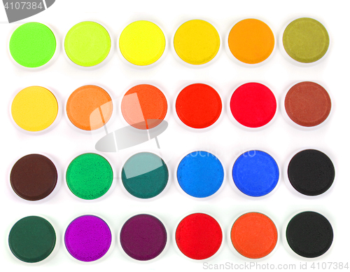 Image of water colors isolated