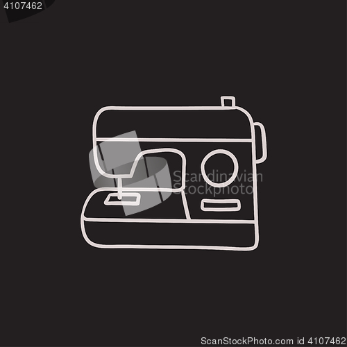 Image of Sewing-machine sketch icon.