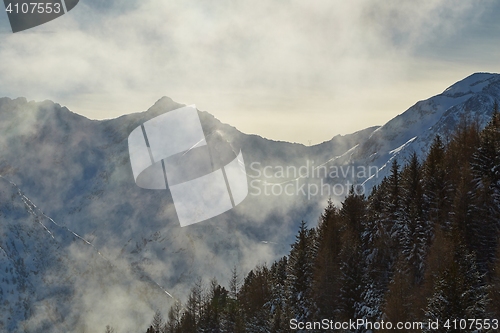 Image of Skiing slopes from the top