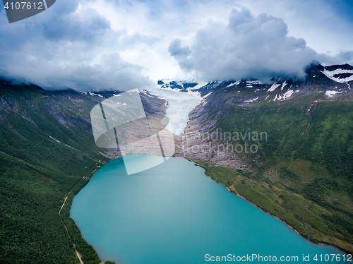 Image of Svartisen Glacier in Norway.