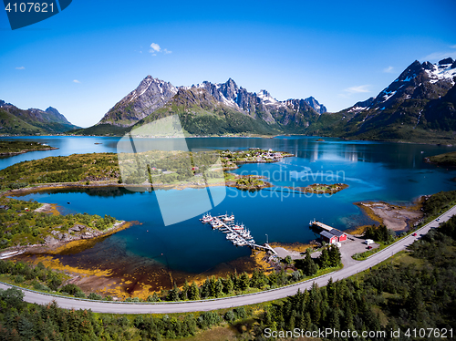 Image of Beautiful Nature Norway aerial photography.