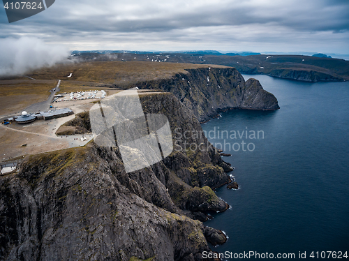 Image of North Cape (Nordkapp) aerial photography,