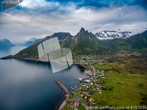 Image of Beautiful Nature Norway aerial photography.