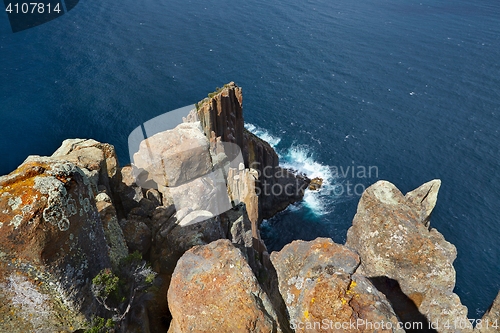 Image of Rugged coastline cliffs