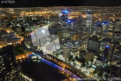 Image of Melbourne from above