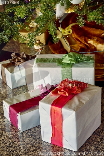 Image of Christmas Tree And Presents
