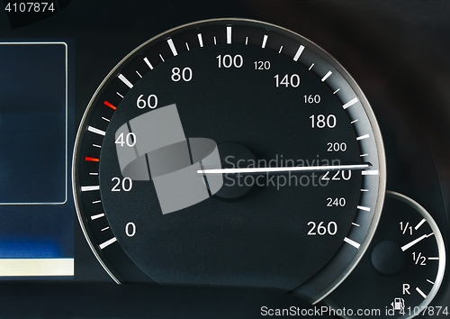 Image of Speedometer of a car