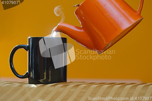 Image of Streamin hot tea cup