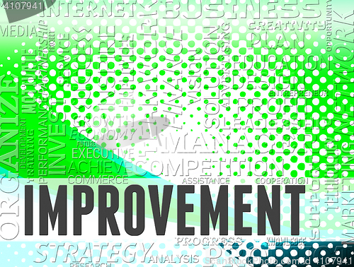Image of Improvement Words Means Upgrading Grow And Growing