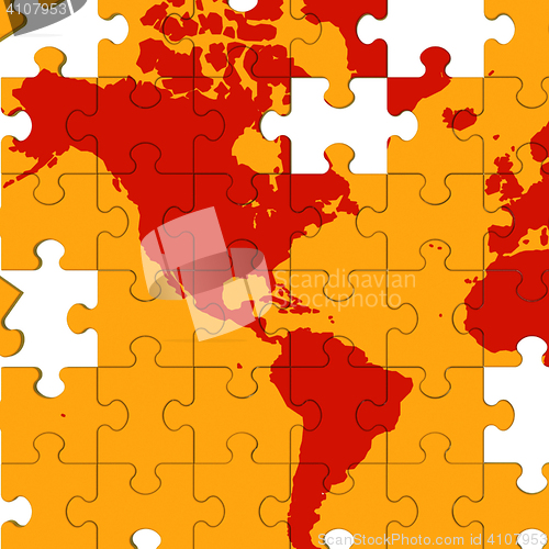 Image of Map Of America Shows Global Warming