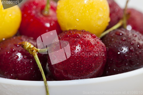 Image of red ripe cherry
