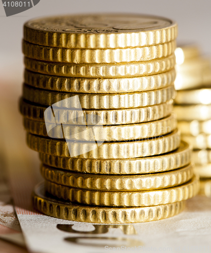 Image of Euro photographed close up