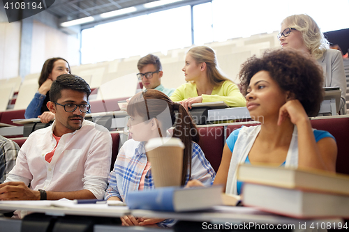 Image of group of international students at lecture