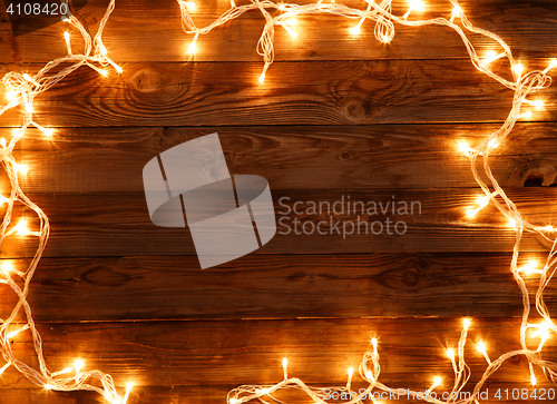 Image of Wooden background for Christmas greeting