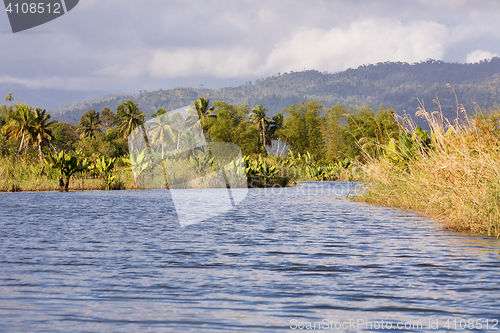 Image of Madagascar traditional river landscape